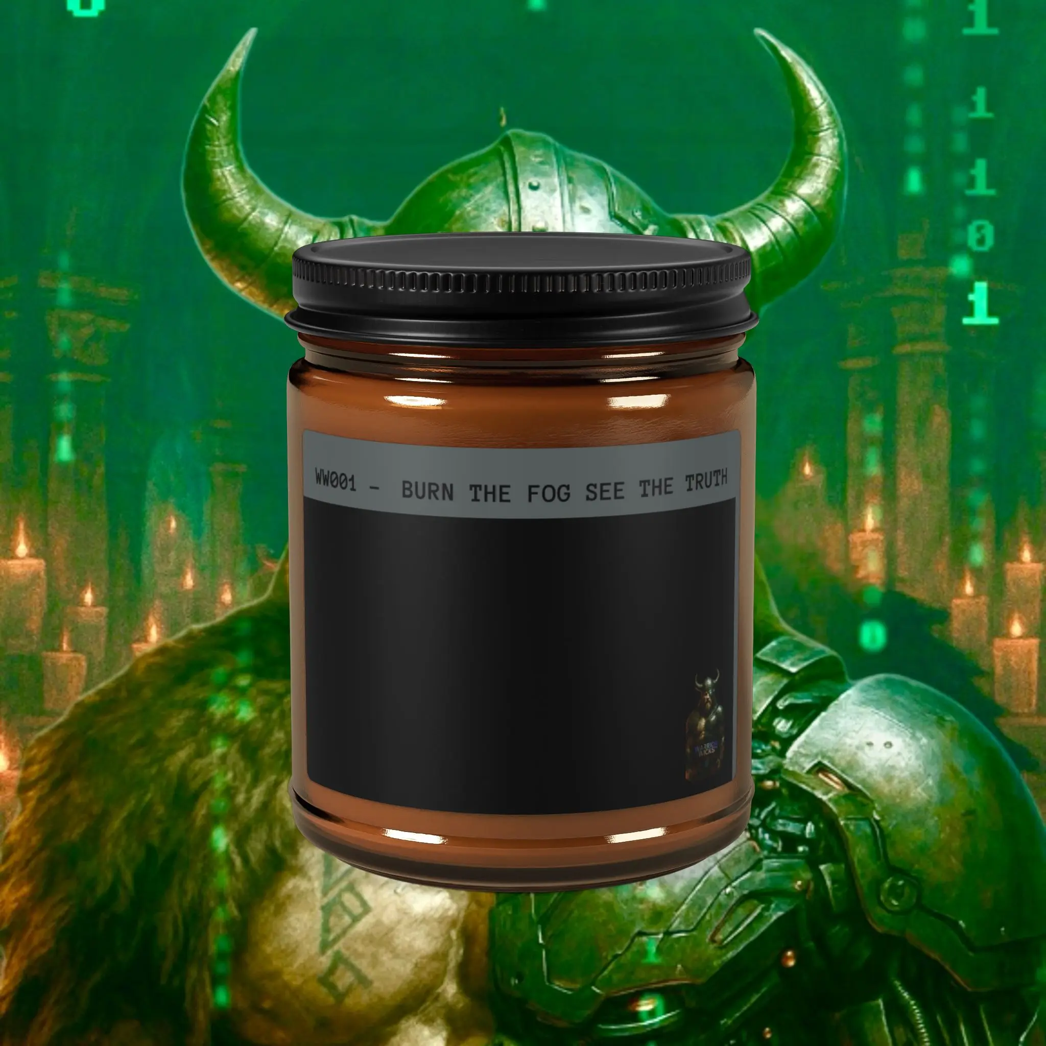 WARRIOR WICKS™ — Brotivation Candle Jar #001