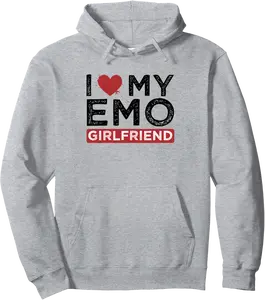 Emo Couple Relationship Grunge Emo Girlfriend Boyfriend Pullover Hoodie - Loislefors Shop 77B0DGQ9NY98