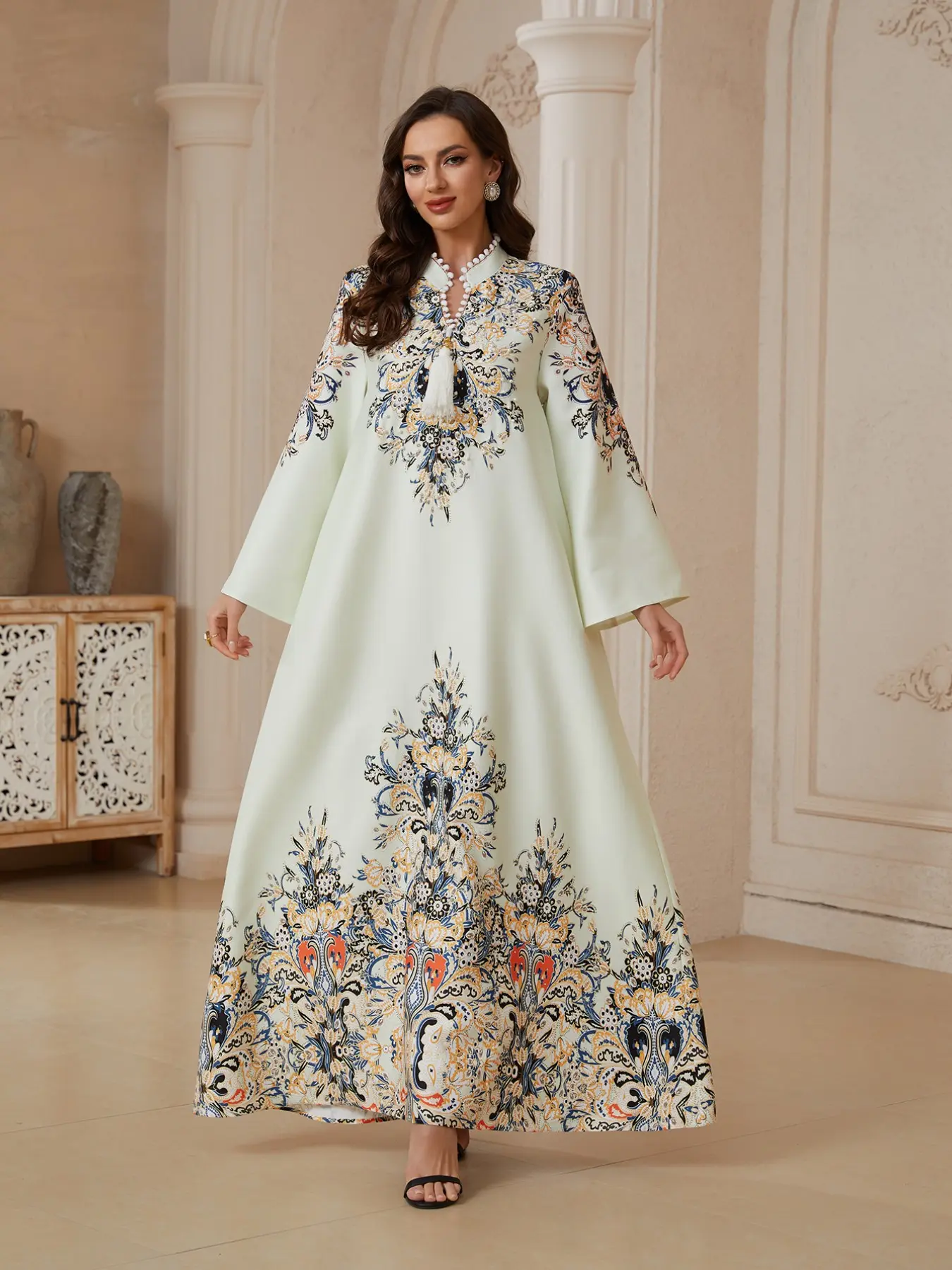 white christmas dresses Malaiqa Arabic Dress – anahco