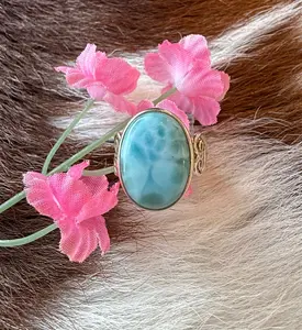 Sterling Silver Larimar Rings