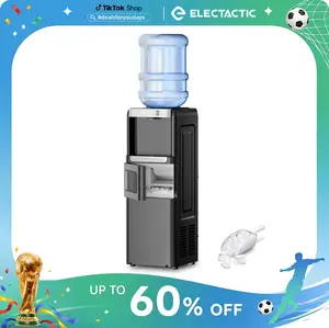 Electactic 3-in-1 Hot and Cold Water Cooler Dispenser with Built-in Ice Maker, for 3 to 5 Gallon Bottle Water Dispenser，with Child Safety LocK