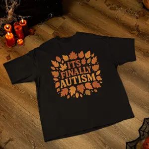 It's Finally Autism Shirt, Autumn Mispelled Hoodie, Funny Halloween Tee