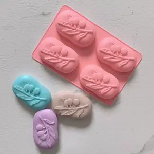Olive Tree Shape Silicone Soap Mold, DIY Handmade Craft Mould for Bath Salts, Classic Design for Artisanal Soaps Making