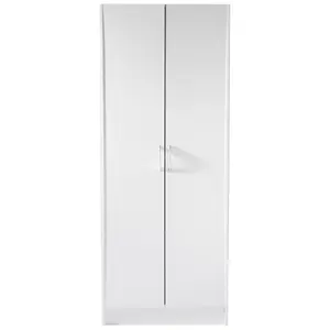 60-Inch Tall Freestanding Particle Board Kitchen Pantry Cabinet, 3 Shelves (2 Adjustable), 110lbs Load Capacity, Soft Close Hinges, Food Storage Cupboard for Kitchen, Dining Room