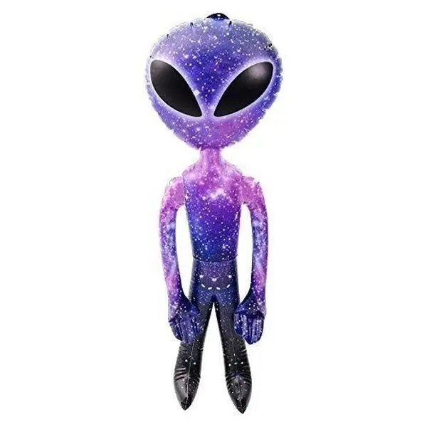 👾 36" Galaxy Inflatable Alien – Colorful Outer Space Fun