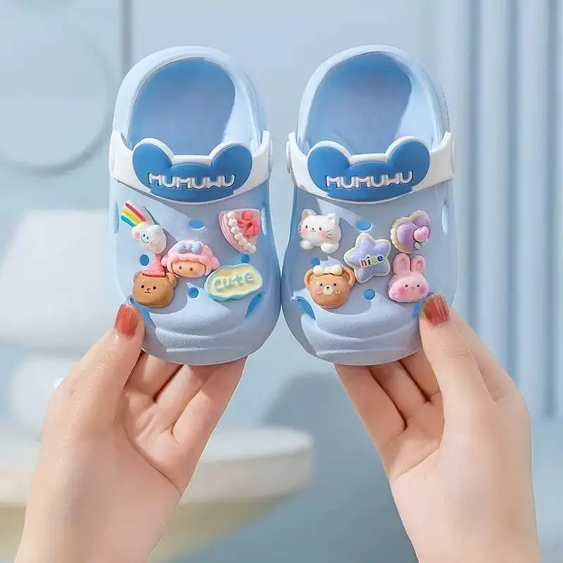 Trendy Breathable  With Cute Flower Charms Girls, Quick Drying Lightweight Anti  Indoor Outdoor Shower Beach, Pink Novelty baby shoes Fashion Kids' Floral Cut-Out Clogs Classic Splatter Paint