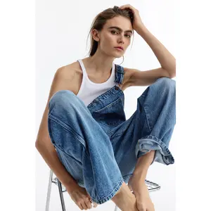 H&M Cotton denim dungarees H&M Cotton denim dungarees