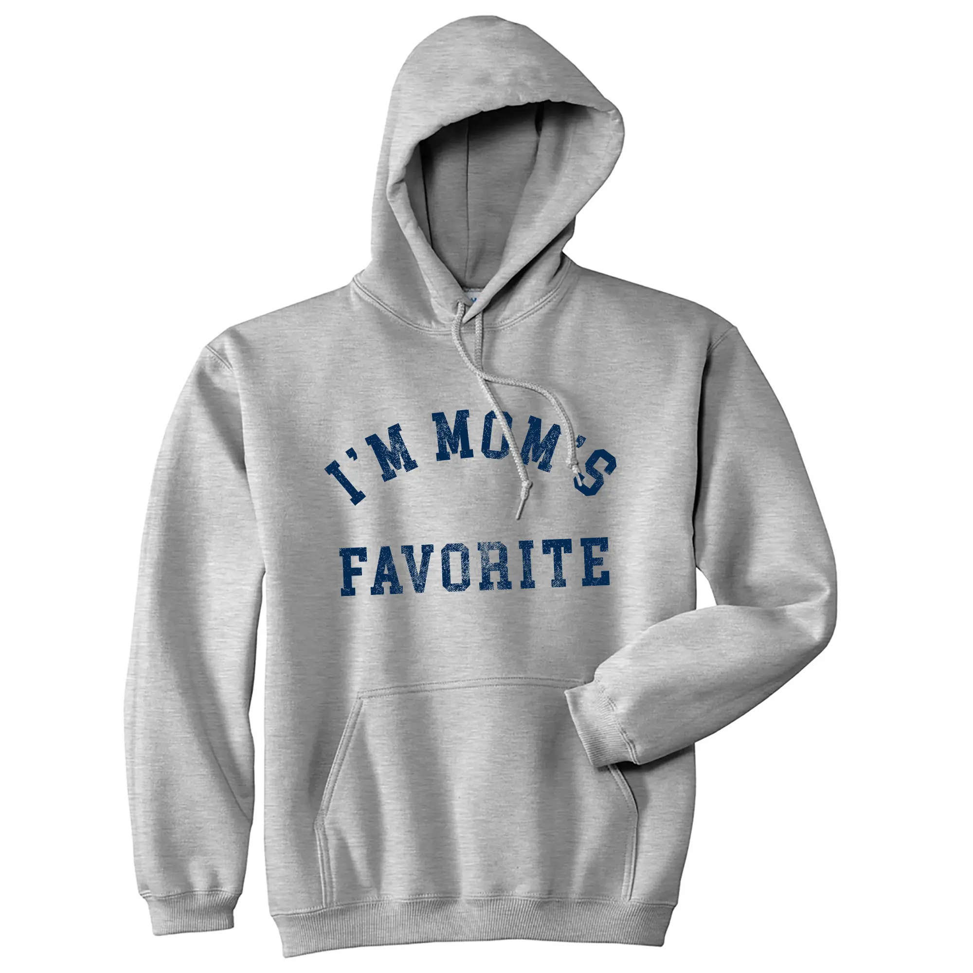 Im Moms Favorite Unisex Hoodie Funny Sarcastic Family Sibling Hooded Sweatshirt Unisex Vintage Fashion Hoodies Funny Sarcastic Pullover Novelty Sweatshirt Light Grey