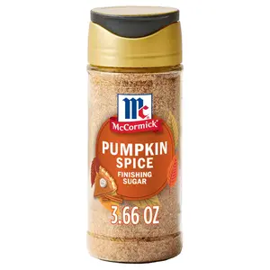 Finishing Sugar, Pumpkin Spice, Limited Edition, Sweet Blend of Warm Pumpkin Spices, The Perfect Finish for Cookies, Muffins, Pancakes, Bread, and More, 3.66 oz