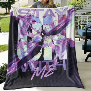 Luxury Cyberpunk Aesthetic Spider-Man Print Flannel Blanket, Ultra Soft Warm Cozy Microfiber 280gsm, Perfect for Bed Sofa Couch