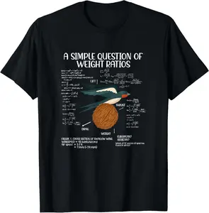 100% Cotton A Simple Question Of Weight Ratios Math Teacher T-Shirt