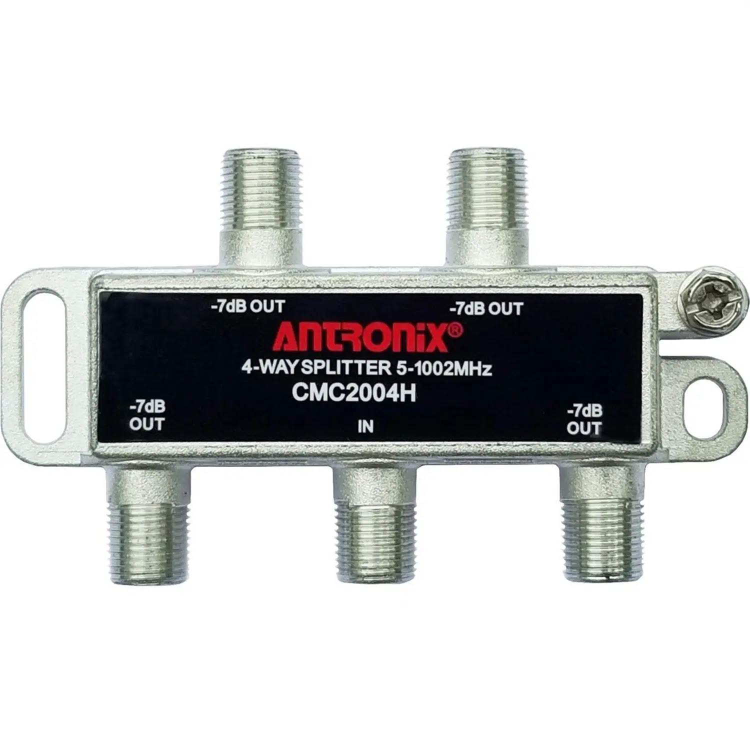 Antronix CMC2004H 4-Way- (3) Pack - Horizontal Splitter (4) 7db Coaxial Ports 5-1002 MHz
