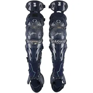 Austin Wells New York Yankees Autographed Game-Used Navy EvoShield Shin Guards vs. Detroit Tigers on September 10, 2025 - Fanatics Authentic Certified