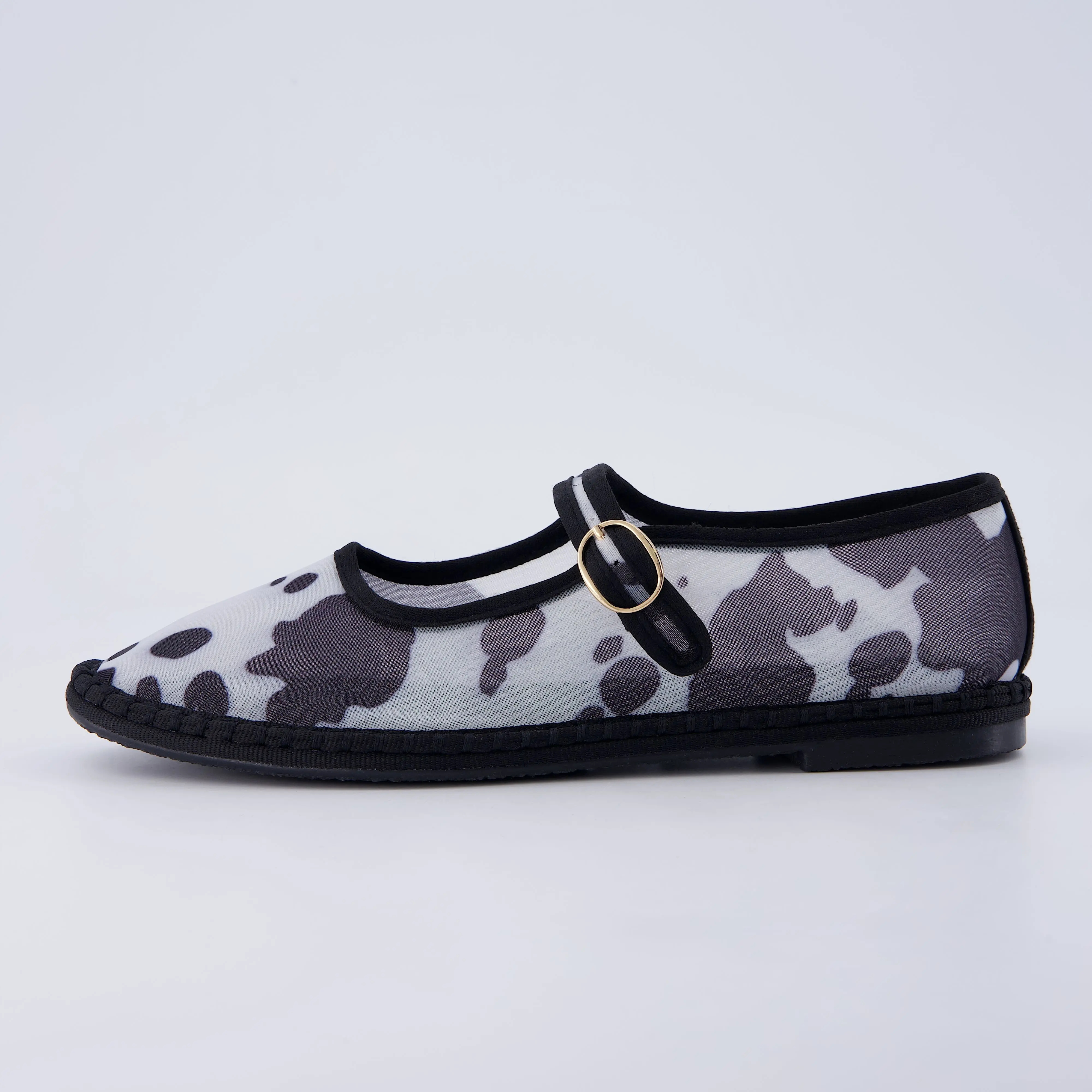 Black/Cow Print