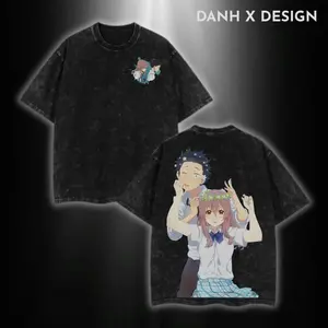 Shouko Nishimiya | A Silent Voice Washed Tee Hoodie Sweater Double Printed Forgiveness Graphic | For Healingcore Fans, For Gift Drops That Speak Without Sound