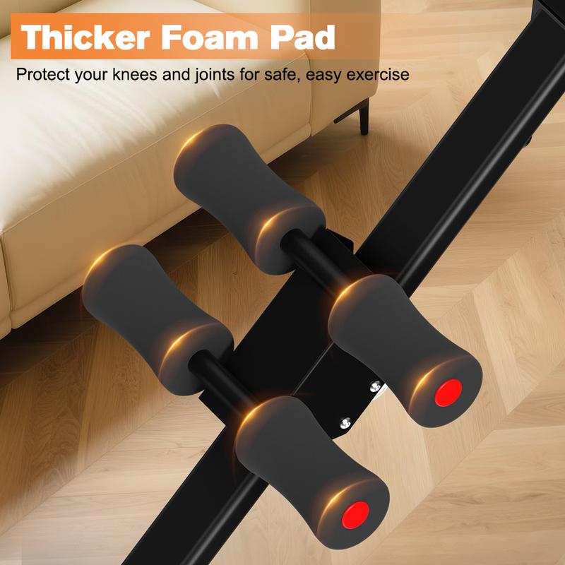 Relife Sports Adjustable Ab Trainer Machine with LCD Monitor, Knee Protection, Foldable Ab Exercise Machine for Arm and Buttocks-Core & Ab Trainer at Home Gym-dealsforyoudays Abdominal Training Equipment