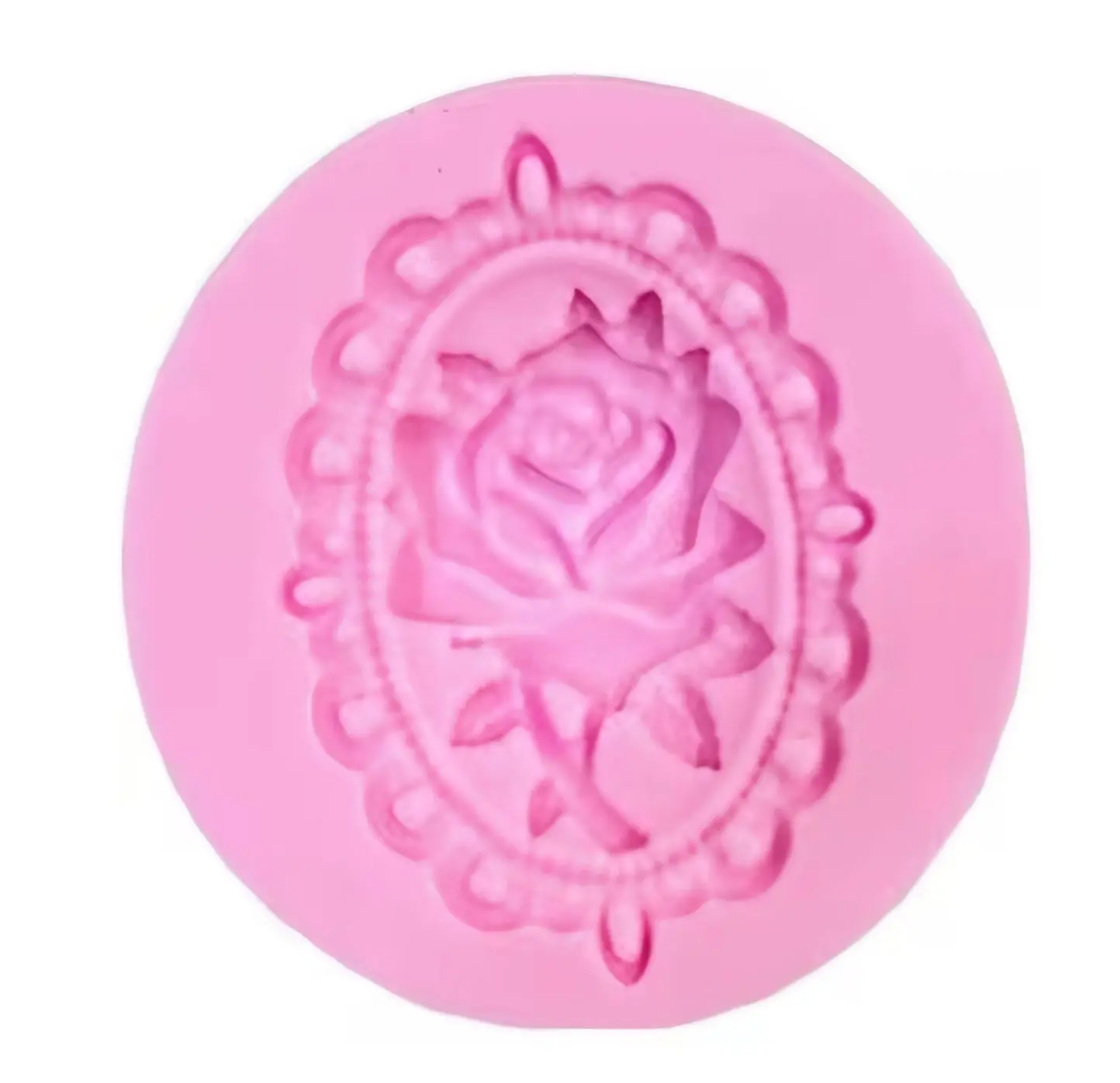 Vintage Rose Cameo Silicone Mold