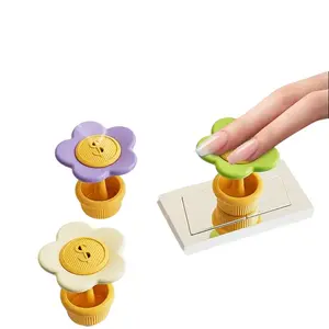 Dopamine Money-Saving Toilet Press Button – Long Nails-Friendly Flush Assist for Water Tank, Creative Bathroom Upgrade Elegant