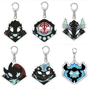 Anime Solo Leveling Keychains Charms Sung Jinwoo & Shadows - High-Quality Acrylic, Unisex, Durable Design for Everyday Wear
