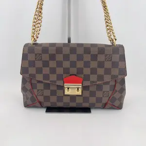 Pre-owned Louis Vuitton leather Crossbody Bags Caissa Clutch Damier Shoulder Bag