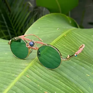 Emerald Crystal Lenses - Copper Series with Lapis Lazuli