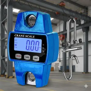 660lbs Portable Electronic Crane Scale, Waterproof Shockproof Handheld Hanging Weighing Device for Logistics, Lifting, Outdoor Work, Fishing, Hunting, Farm & Commercial Use, Digital Scale.