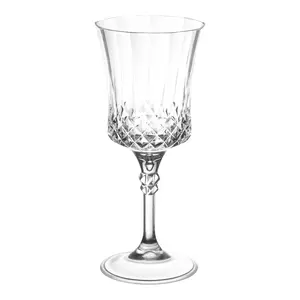 11 oz. Crystal Cut Plastic Wine Goblets