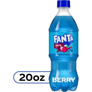 Fanta Berry Fruit Soda Pop, 20 fl oz Bottle