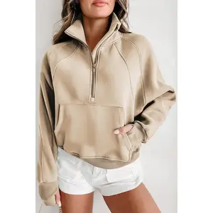 Half Zip Long Sleeve Sweatshirt