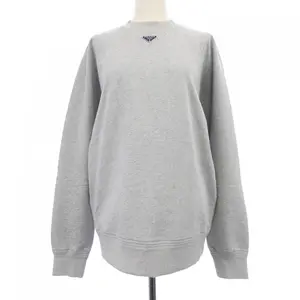 Pre-owned PRADA Cotton Small Leather Goods Triangle Logo Sweatshirt