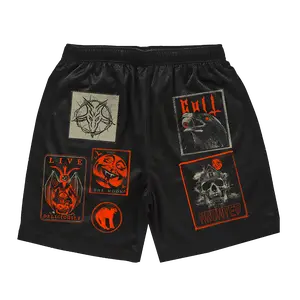 DIY Halloween Mesh Shorts