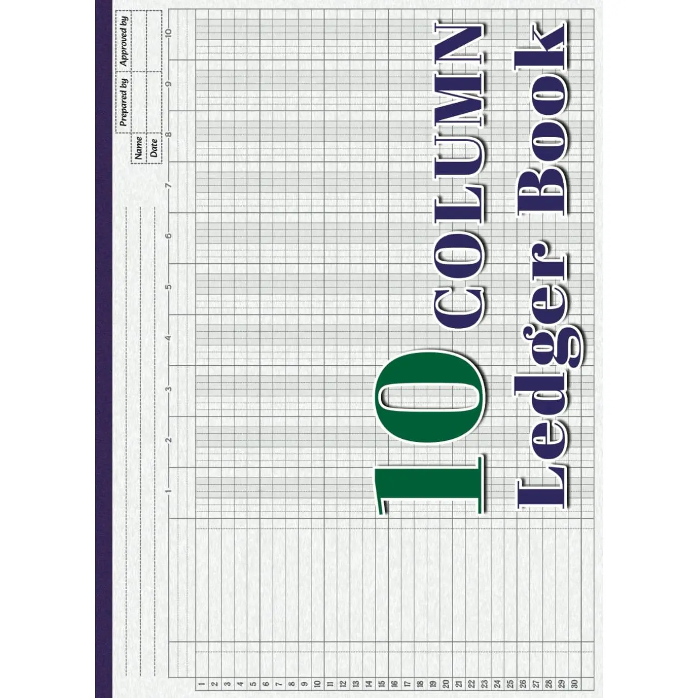 10 Column Ledger Book: Horizontal Accounting Ledger Book for Bookkeeping | 10Column Columnar Pad for Small Business | Analysis Account Book for PersonalFinance | 11.7x8.5 Inches - 110 Pages