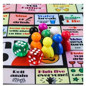 Drinking Board Games for Adults, Rubber Mat Drinking Board Game, Funny Party Interactive Drinking Games for Game Night, Birthday, Family Play or Any Occasion, Age 21+, 2-8 Players