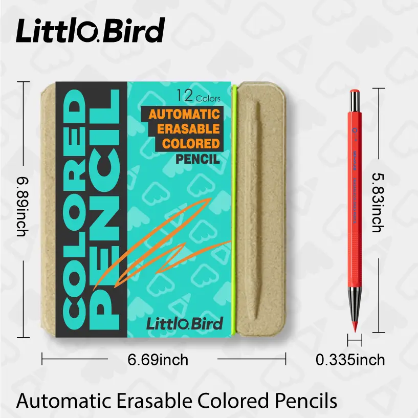 Colored automatic pencils, 12 colors