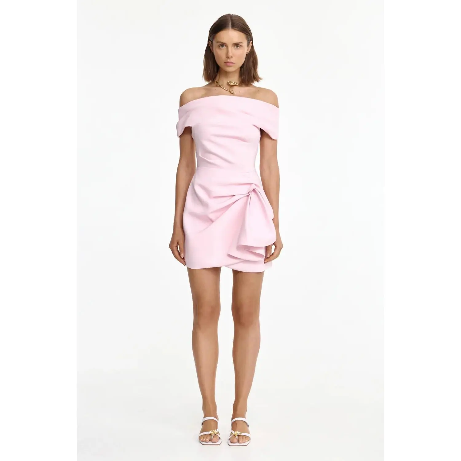 Acler Mersham Mini Dress in Powder Pink