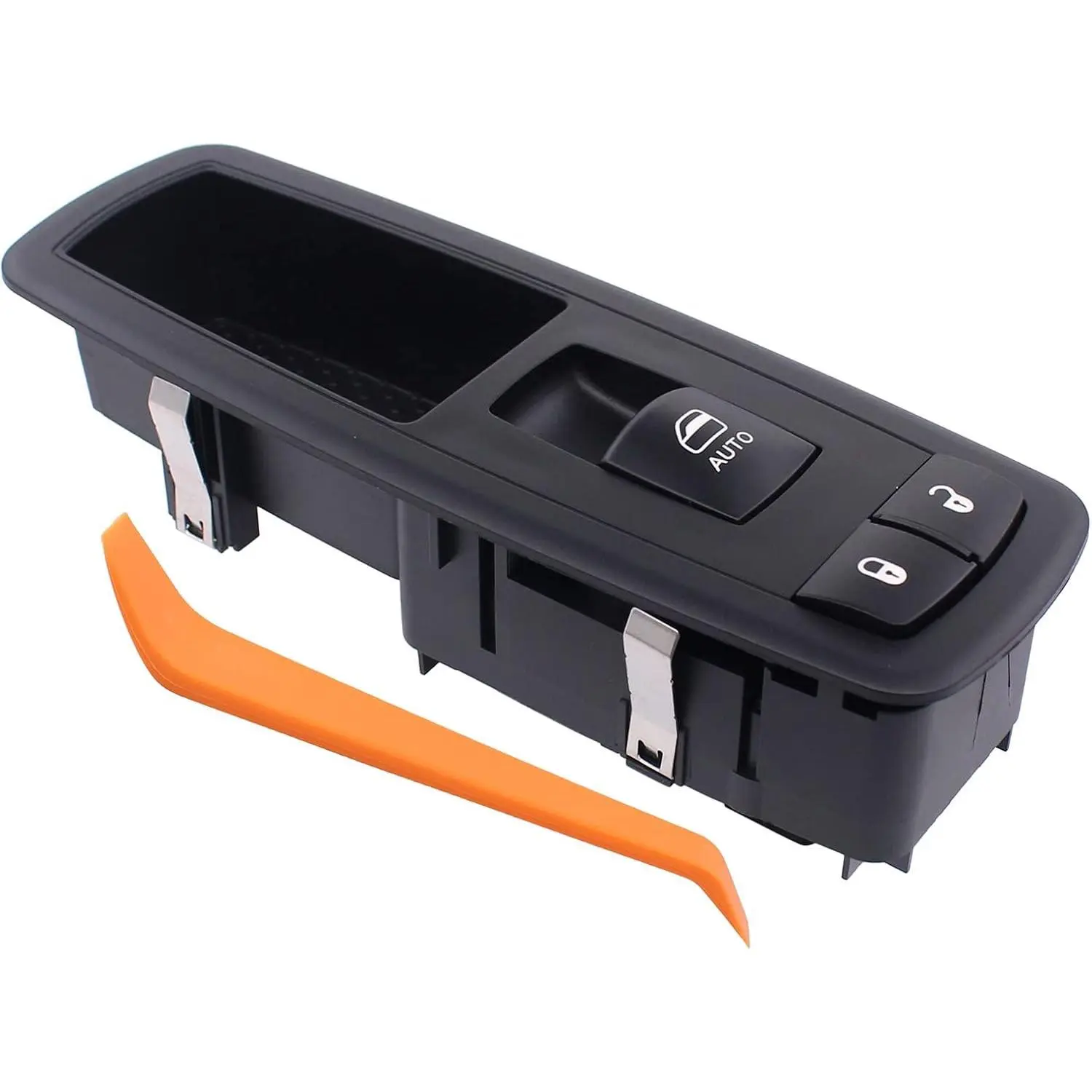 Automotive Replacement Front Passenger Side Power Door Lock & Window Switch with Light-Up Green Feature for Chrysler 300, Dodge Charger, Dodge Journey