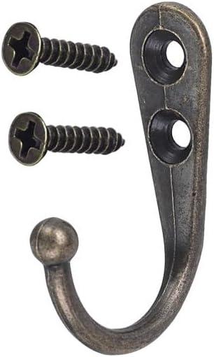 10 Pack Wall Hooks for Hanging, Heavy Duty Small Coat Hooks Wall Mounted for Living Room, Bathroom, Kitchen, Bedroom for Key, Cup, Bag, Hat, Scarf, and More (Oil Rubbed Bronze)