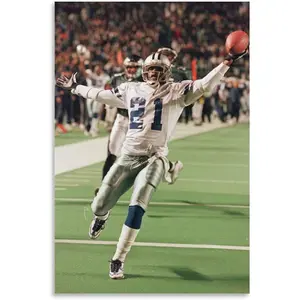 Deion Sanders Sports Star Poster (15) Wall Art Poster Gifts Bedroom Prints Home Decor Hanging Picture Canvas Painting Posters