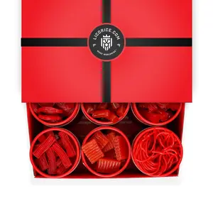 Red Licorice Lover Gift Box | 6 x 1LB Tubes | Gourmet Red Licorice Assortment