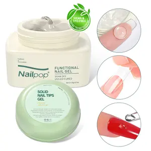 1PC Nailpop 5-in-1 Solid Nail Gel | Mess-Free All-in-One Nail Glue & 3D Carving Base | Beginner-Friendly DIY Manicure Tool