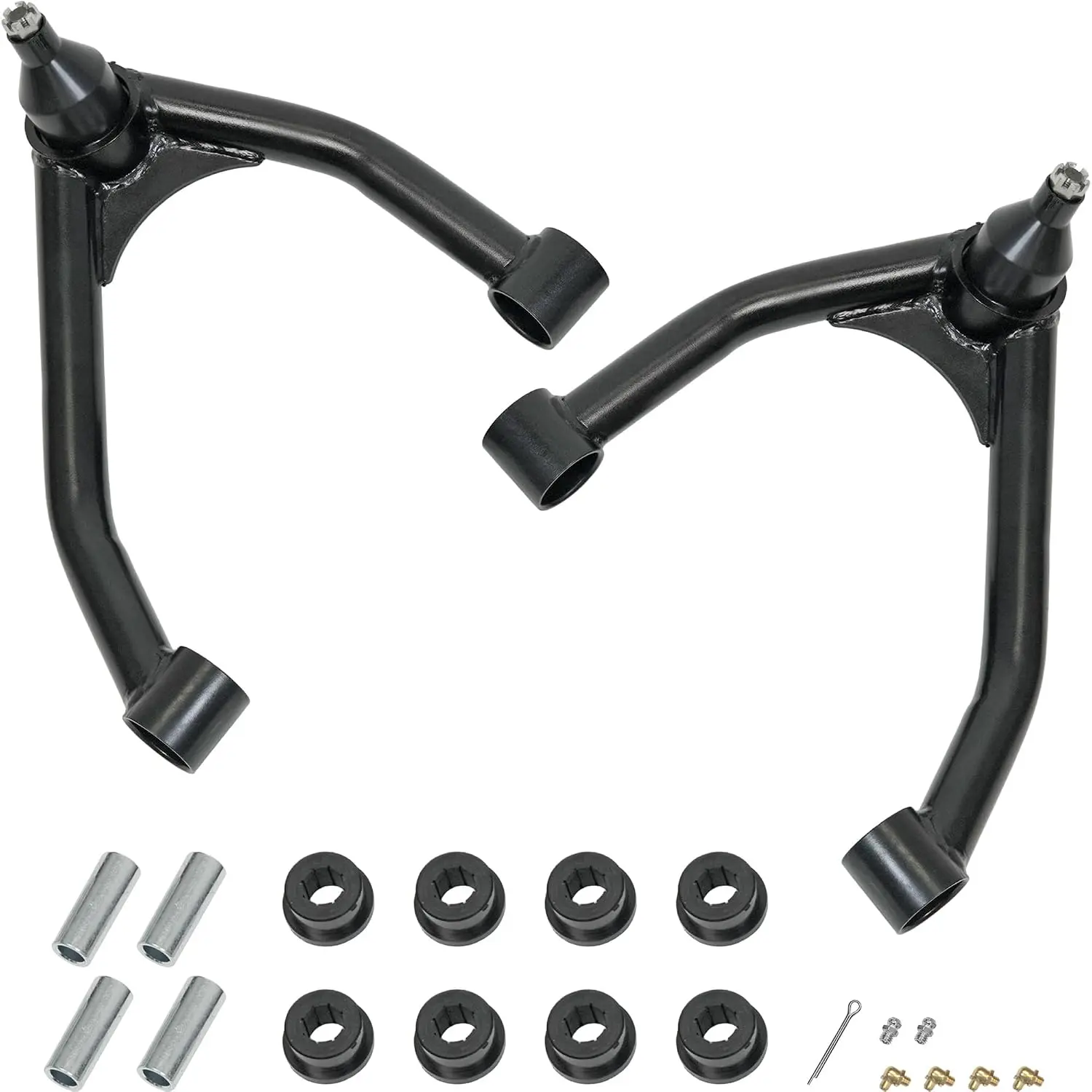 Upper Control Arms, 2-4" Lift for 07–18 Chevy Silverado 1500/GMC Sierra 1500 6 Lug, Chassis & Suspension Kit with Ball Joints, Fits Tahoe/Yukon/Suburban 1500, Replaces OE Stamped Steel Arms