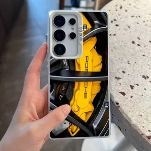 Classic Luxury Car A-Amg Phone Case Compatible with for samsung S25 S24 S23 S22 S21 S20 FE Ultra Plus 4G 5G Matte Colored Hard Shell Protective Cover.