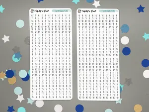 Schedule Time Strip Stickers - Short