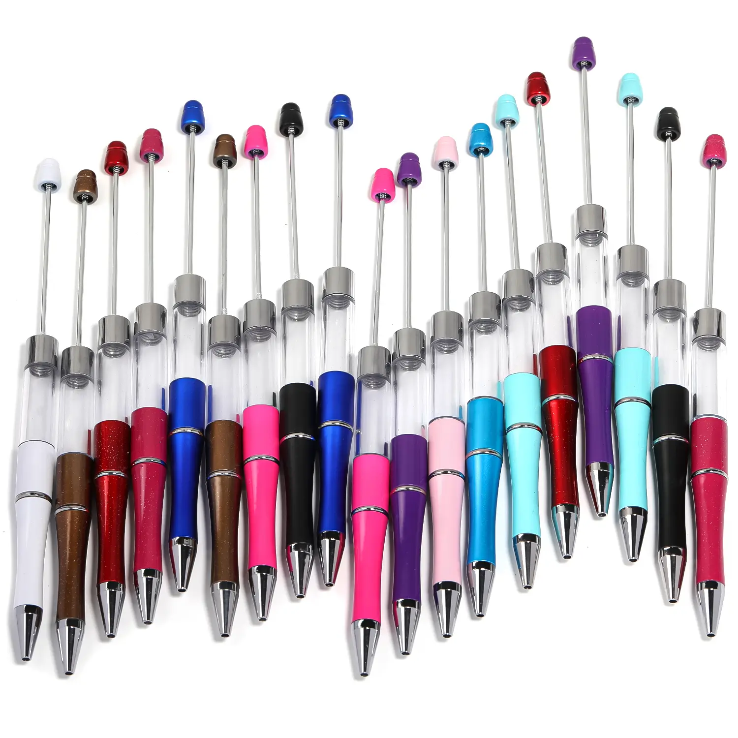 【P190】Creative DIY empty tube crystal plastic beaded ballpoint pen (and other things)