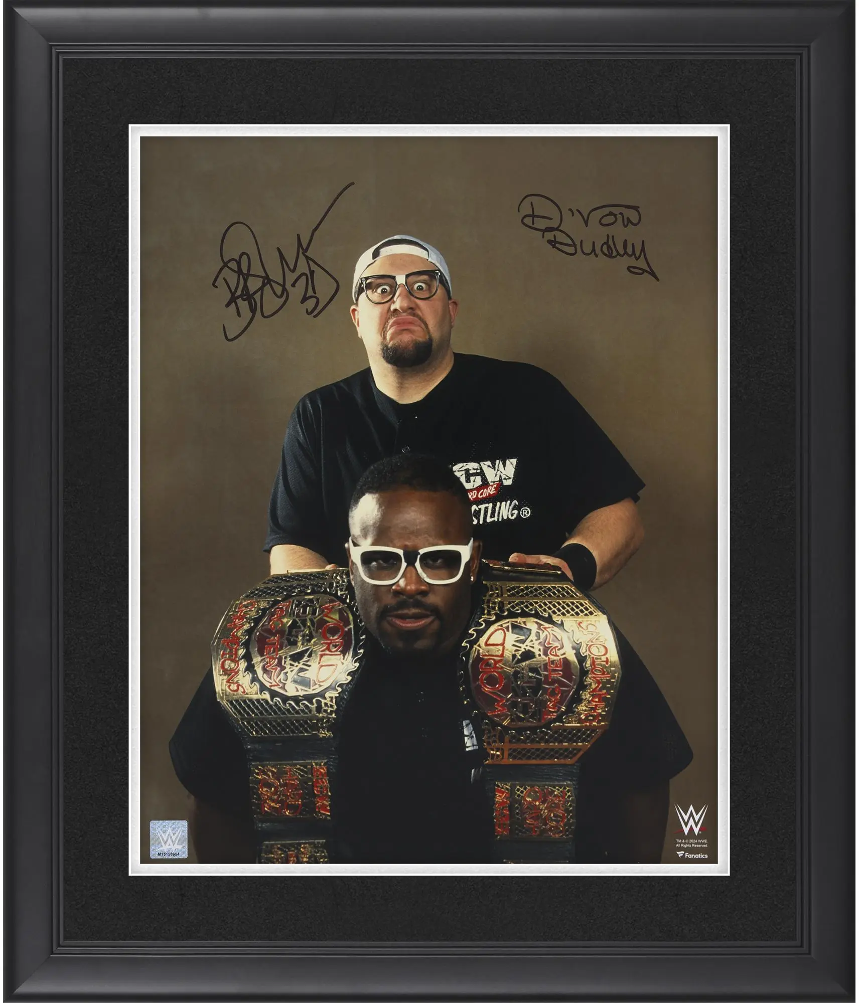 Bubba Ray & D-Von Dudley WWE Framed Autographed 16" x 20" ECW Tag Team Champions Photograph - Fanatics Authentic Certified