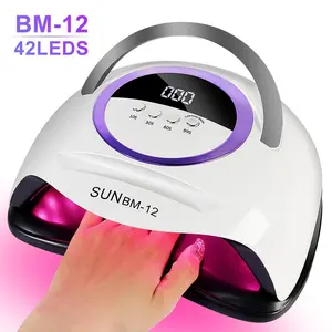 LED Nail Lamp, Led Nail Light, Gel Curing Lamp, 1 Box Professional UV Lamp with 57 Lamp Beads, 4 Timing Modes Nail Dryer, Suitable for Home Salon Nail Enhancement Tools