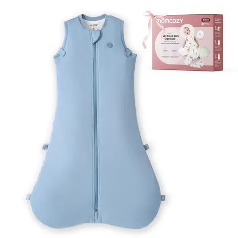 Momcozy Sleep Sack for Baby 6–12 Months, 1.5 TOG Wearable Blanket with Supportive Plush Filling, Two-Way Zipper for Easy Diaper Changes, Snap-Fit Design for Growing Babies, B
