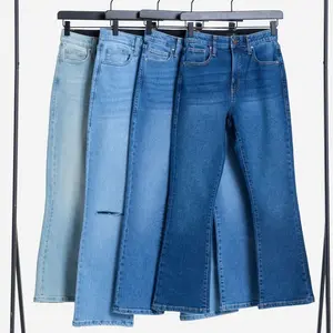 LuLaRoe Kick Flare Cropped Denim