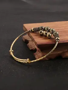 Textured Bead Bell Pull Bracelet, Vintage Music Jewelry, Perfect Gift for Music Lovers, Fashion Accessory for Any Occasion