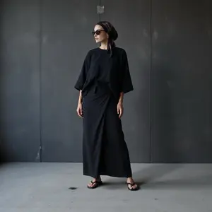 The Essential Black Linen Set